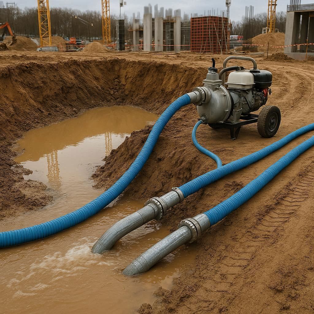 Водопонижение и осушение котлована в Любанье
